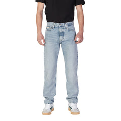 Calvin Klein Jeans Hellblaue Jeans aus Bio-Baumwolle im Relaxed Fit