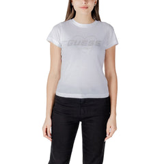 Guess Active weißes Baumwoll-T-Shirt