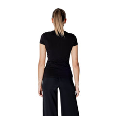 Armani Exchange Schwarzes Baumwoll-T-Shirt