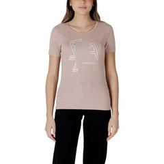 EA7 Emporio Armani Rosa Baumwoll-T-Shirt