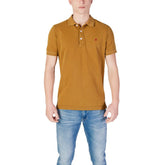 Replay Bronze Katoenen Poloshirt