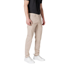 Replay Beigefarbene Freizeithose aus Baumwolle