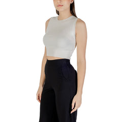 Jacqueline De Yong Weißes Viskose-Tanktop