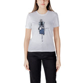 Only Wit Biologisch Katoenen T-shirt met lange mouwen