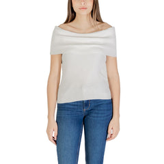 Nur weißes Polyester-T-Shirt