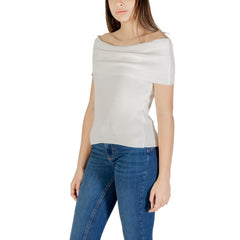 Nur weißes Polyester-T-Shirt