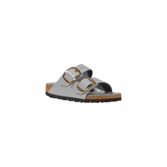 Birkenstock Pantoffeln aus grauem Leder