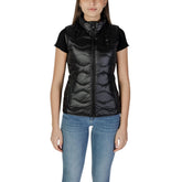 Blaue Black Polyamide ärmellose Jacke
