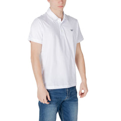 Emporio Armani Underwear Poloshirt aus weißer Baumwolle