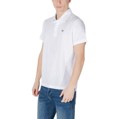 Emporio Armani Underwear Poloshirt aus weißer Baumwolle