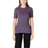 ICHI Bicolor Cotton T-Shirt