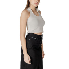 Calvin Klein Jeans Beige Cotton Top