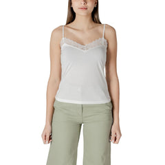 Morgan De Toi White Modal Tank Tops