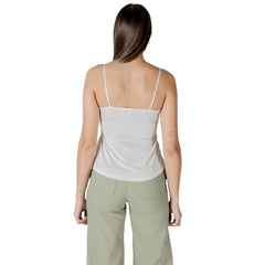 Morgan De Toi White Modal Tank Tops