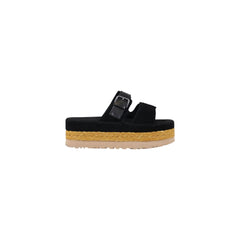 UGG Plateau-Sandalen aus schwarzem Wildleder
