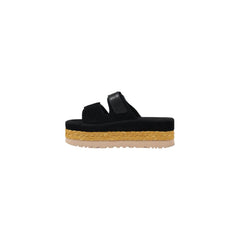 UGG Plateau-Sandalen aus schwarzem Wildleder