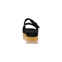 UGG Plateau-Sandalen aus schwarzem Wildleder