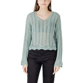 Alleen Turquoise Gerecycled Katoenen Sweatshirt