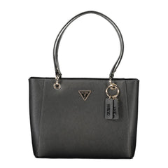 Guess Jeans Schwarze Polyurethan-Damenhandtasche