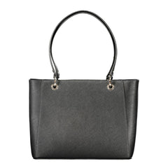 Guess Jeans Schwarze Polyurethan-Damenhandtasche