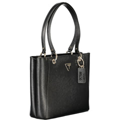 Guess Jeans Schwarze Polyurethan-Damenhandtasche