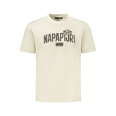 Napapijri Beige Cotton Men T-Shirt