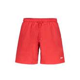 Fila Rosso Polyester Men's Swim Boxer