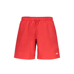 Fila Rosso Polyester Men's Swim Boxer