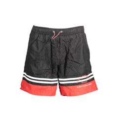 Karl Lagerfeld Schwarze Polyester Herren-Badeshorts