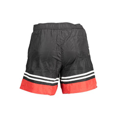 Karl Lagerfeld Schwarze Polyester Herren-Badeshorts