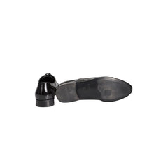 Roberto Pepe Luxury Black Leather Men Shoe