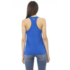 Just Cavalli Blue Viscose Women Top