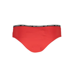 Karl Lagerfeld Roter Polyamid Damen Bikinihose