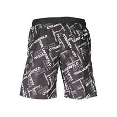 Karl Lagerfeld Nero Polyester Herren Badehose Boxer