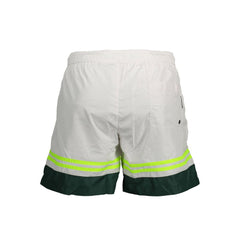 Karl Lagerfeld Bianco Polyester Herren-Badeshorts