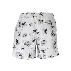 Karl Lagerfeld Bianco Polyester Men's Swim Boxer