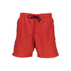 Norway 1963 Rosso Poliammide Badeshorts für Herren
