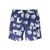 Karl Lagerfeld Blu Poliestere Men Swim Boxer