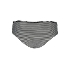 Karl Lagerfeld Black Elastane Women's Swim Brief