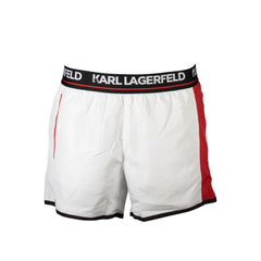 Karl Lagerfeld Weiß Polyester Herren Badehose