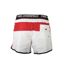 Karl Lagerfeld Weiß Polyester Herren Badehose