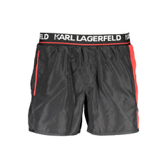Karl Lagerfeld Nero Poliestere Herren Schwimm-Boxer