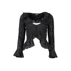 Desigual Nero Polyamid Damen Bluse