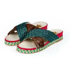 Mr&Mrs Italy Multicolor Dankalia Damen-Sandale
