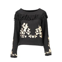 Blugirl Schwarzer Viskose-Damenpullover