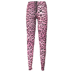 Cavalli Class Rosa Baumwoll-Damen-Leggings