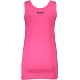 Cavalli Class Pink Cotton Tank Top
