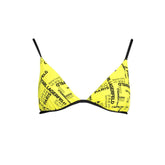 Karl Lagerfeld Yellow Polyamide Women Swimsuit