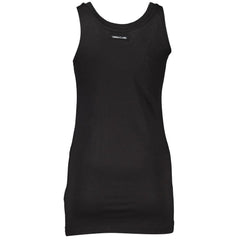 Cavalli Class Black Cotton Tank Top