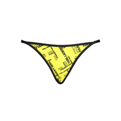 Karl Lagerfeld Gelbe Polyamid-Badehose für Damen